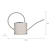 Classic Watering Can 1.9L Chalk