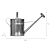 Classic Watering Can 10L Silver