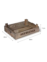Aldsworth Wooden Seedlings Tray Natural