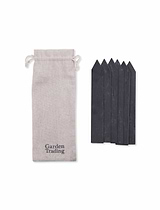 Classic Slate Plant Tags with Pencil Set of 6 Natural