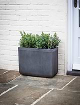 Bathford Rectangular Planter 50cm Black