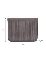 Bathford Rectangular Planter 50cm Black