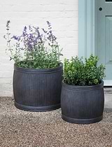 Bathford Round Planter 54cm Black