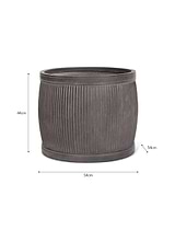 Bathford Round Planter 54cm Black