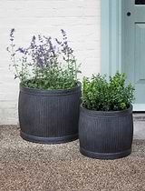 Bathford Round Planter 41.5cm Black