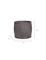 Bathford Round Planter 41.5cm Black