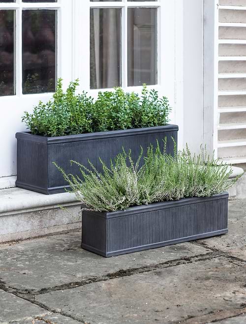 Bathford Troughs Set of 2 Black
