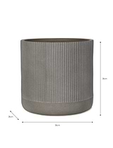 Cutsdean Planter 36cm Warm Stone