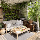 Vintage Curator Interiors' Outdoor Spaces