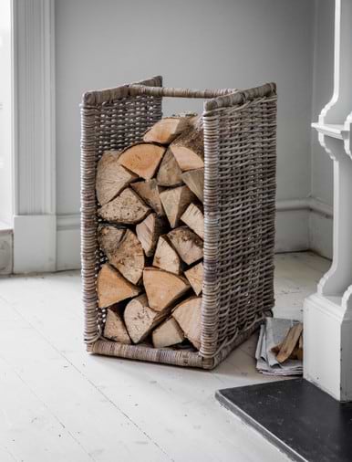 Log boxes fireside best sale