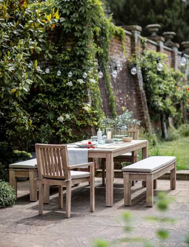 Narrow outdoor dining table deals