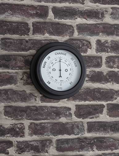 outdoor barometer clock
