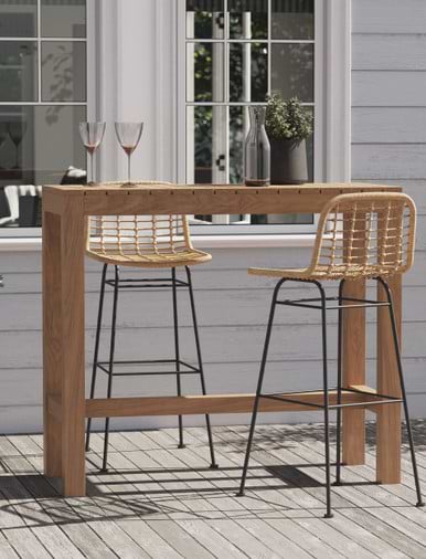Narrow bar 2025 table outdoor