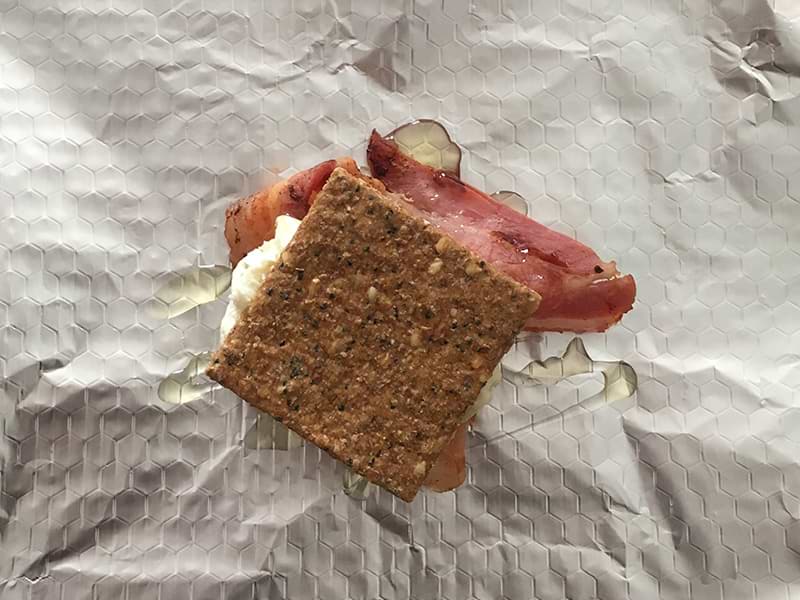 Final smore cracker to complete the stack ready to be heated