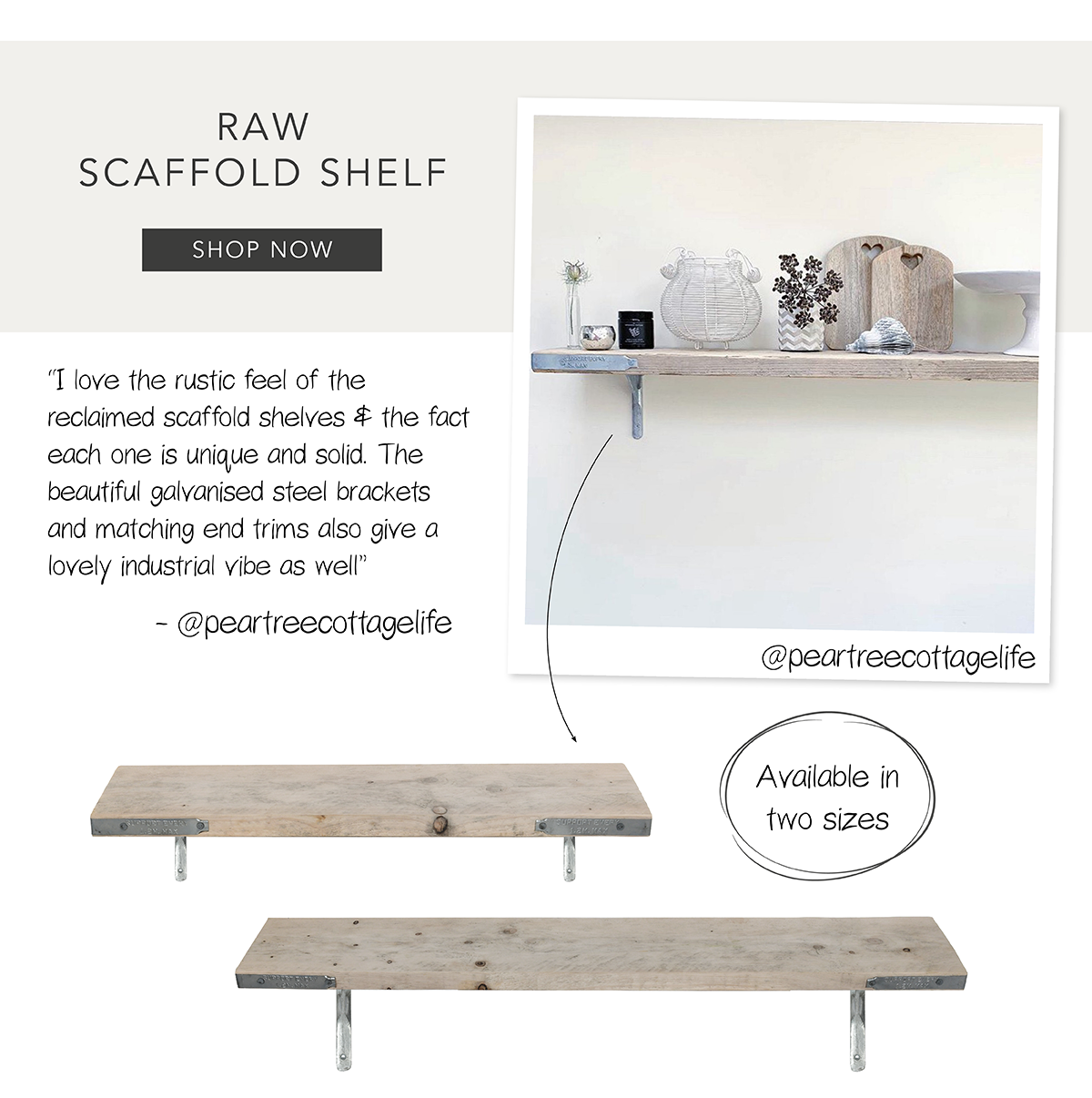 RAW Scaffold Shelves
