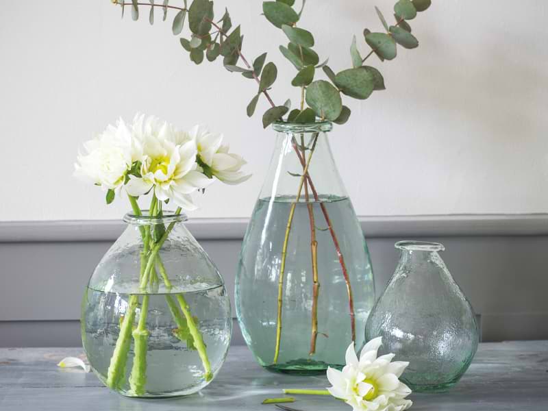 Recycled Glass Vases