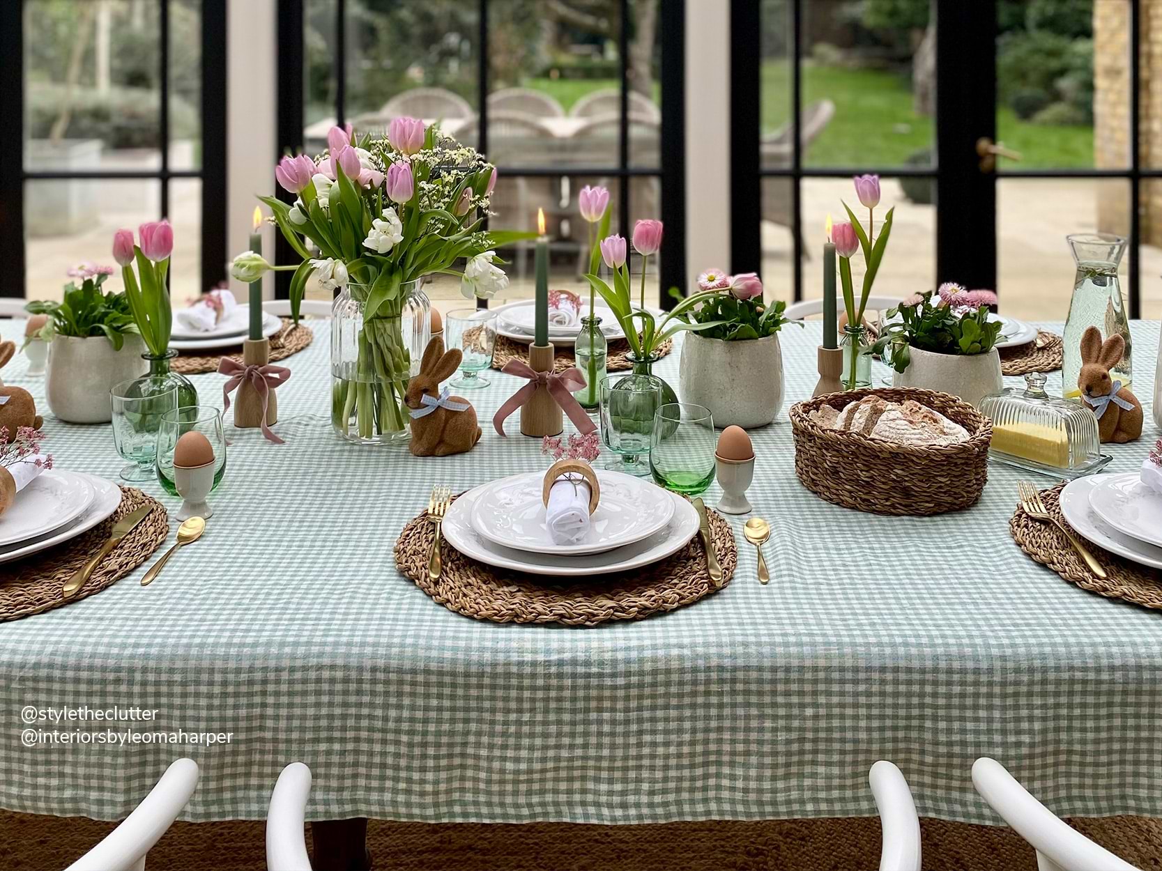Easter themed tablescape by @Styletheclutter for Garden Trading