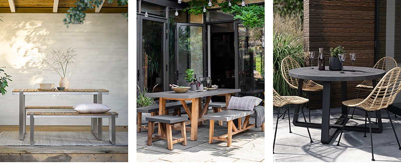 3 outdoor table sets