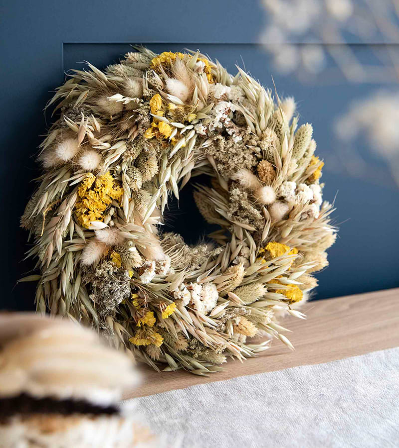 Shop the Hayfield Natural Dried Wreath at Garden Trading