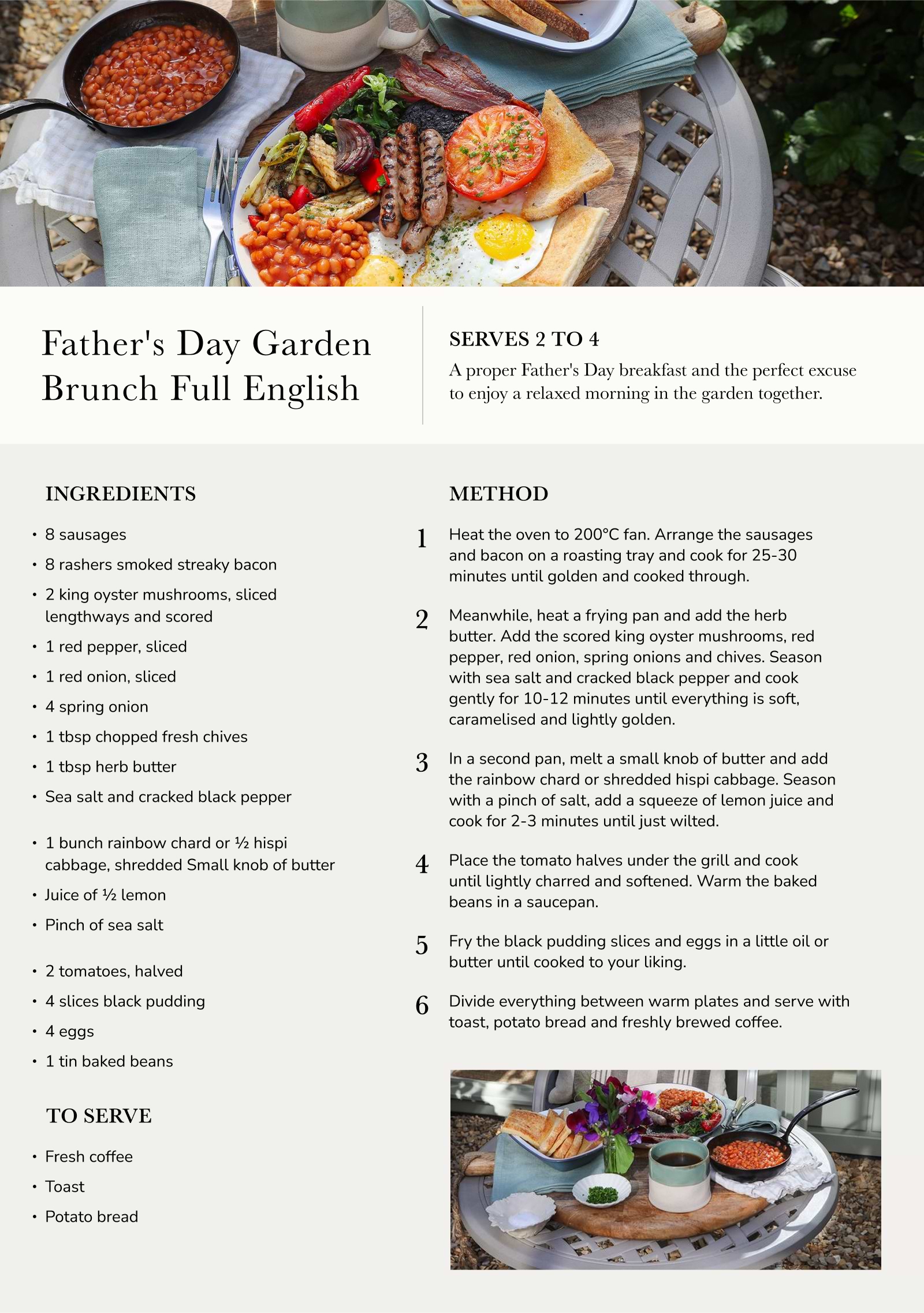 James Strawbridge x Garden Trading Garden Father's Day Brunch