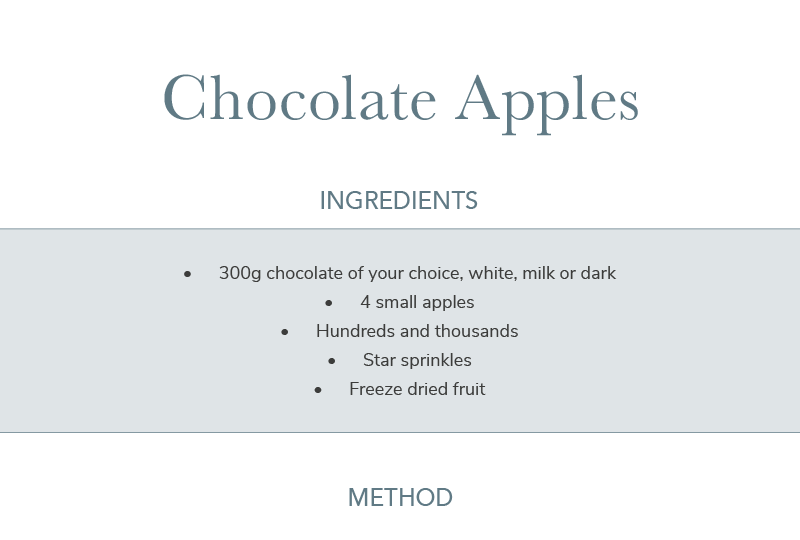 chocolate apples recipe 