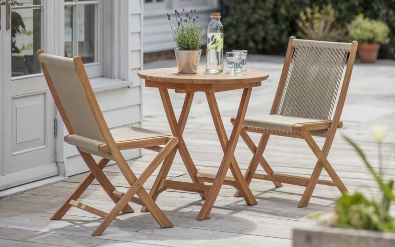 Carrick table and chair set in natural