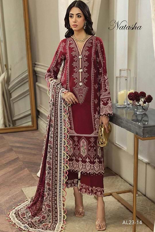 Natasha 14 - Anaya Luxury Festive Lawn 2023 - Image 3