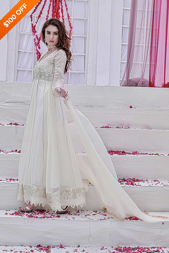 DH108 Off-White – Dhaagay Luxury Pret - Image 2