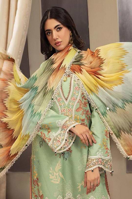 Minahil 17 - Anaya Luxury Festive Lawn 2023 - Image 2