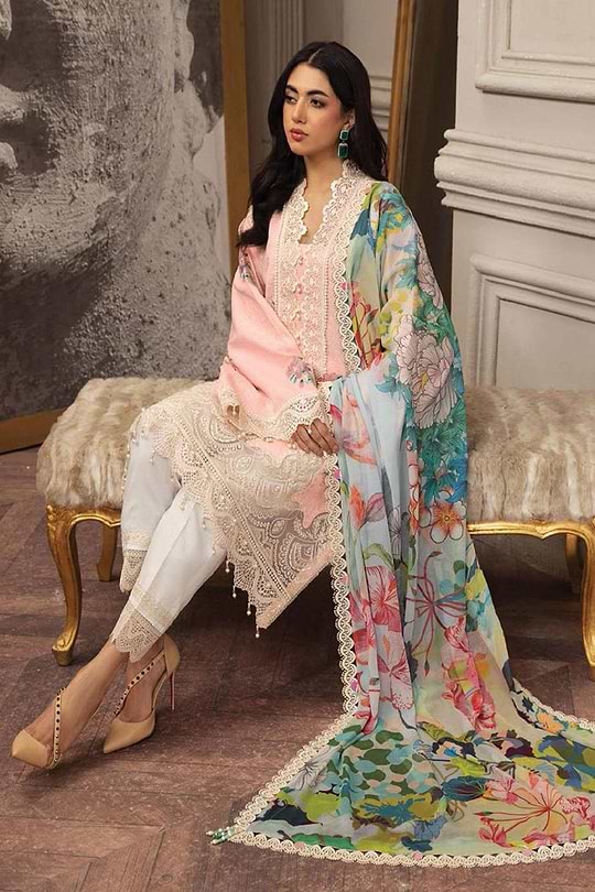 Seham 04 - Anaya Luxury Festive Lawn 2023 - Image 2