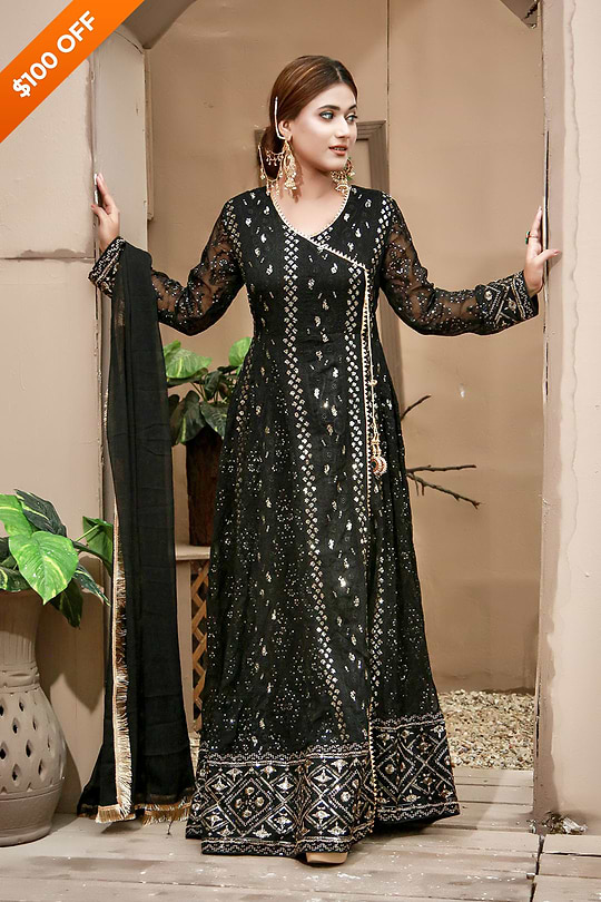 DH099 Black – Dhaagay Luxury Pret