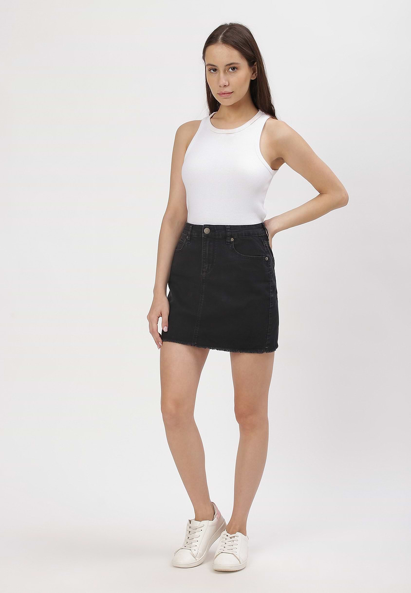 UnExcess Pledge | Black Mini Regular Skirt