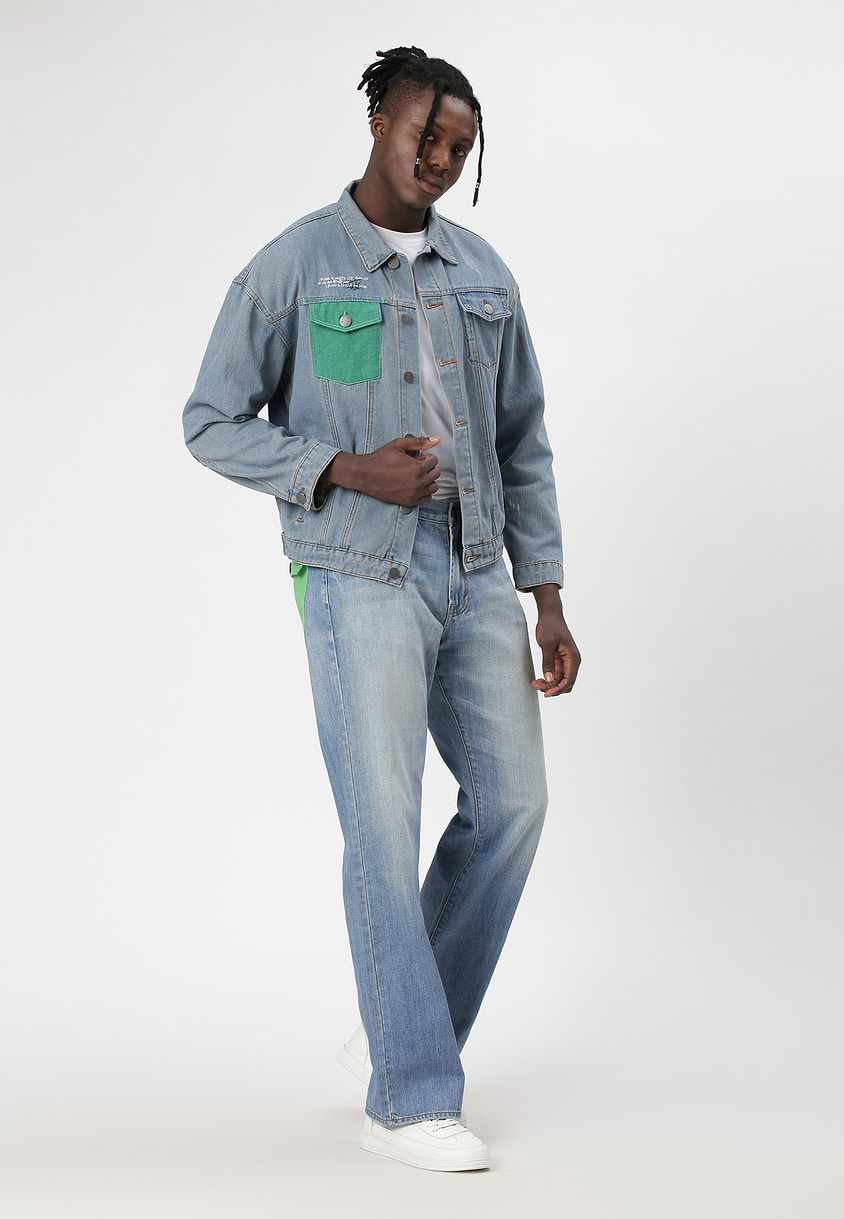 UnCrave Pledge | Light Indigo Regular Trucker Jacket