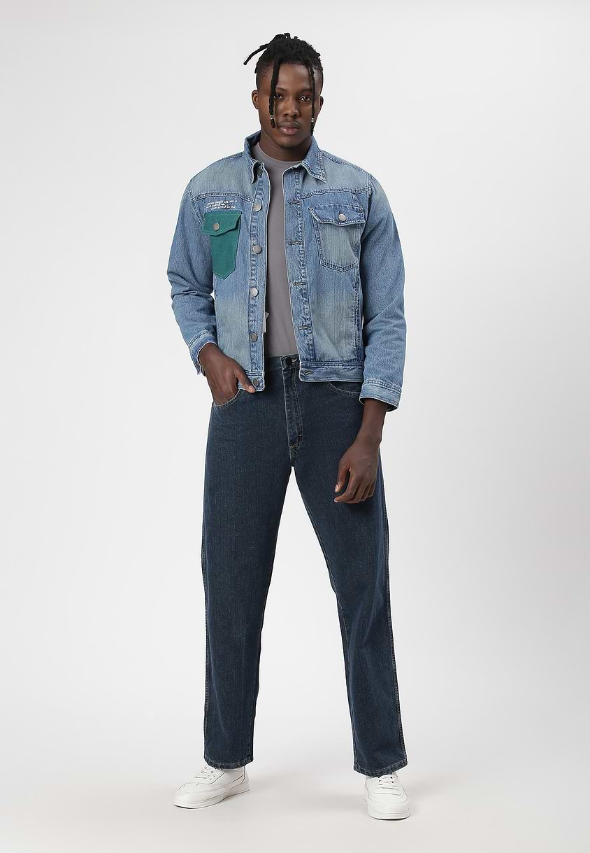 UnCrave Pledge | Mid Indigo Regular Trucker Jacket