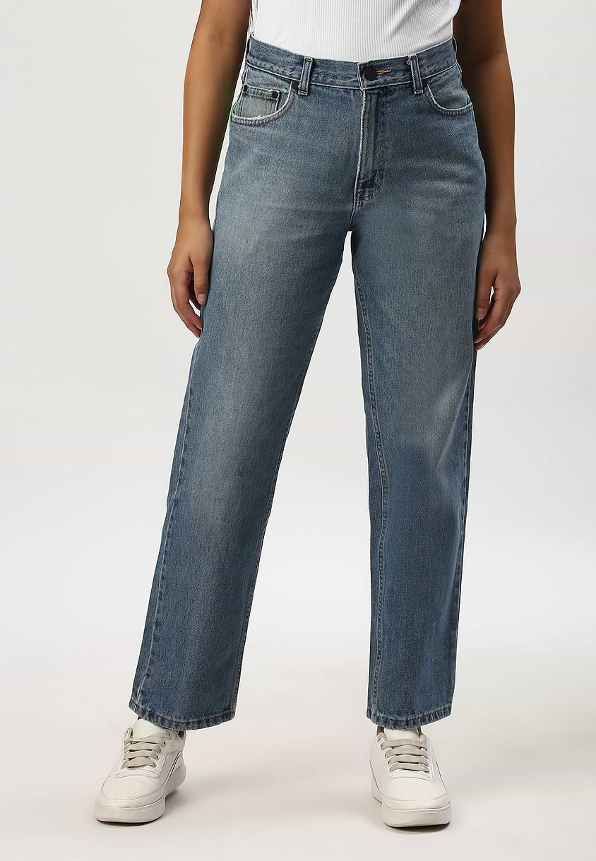 Re.Street Rebel | Light Indigo High Rise Regular Straight Jeans