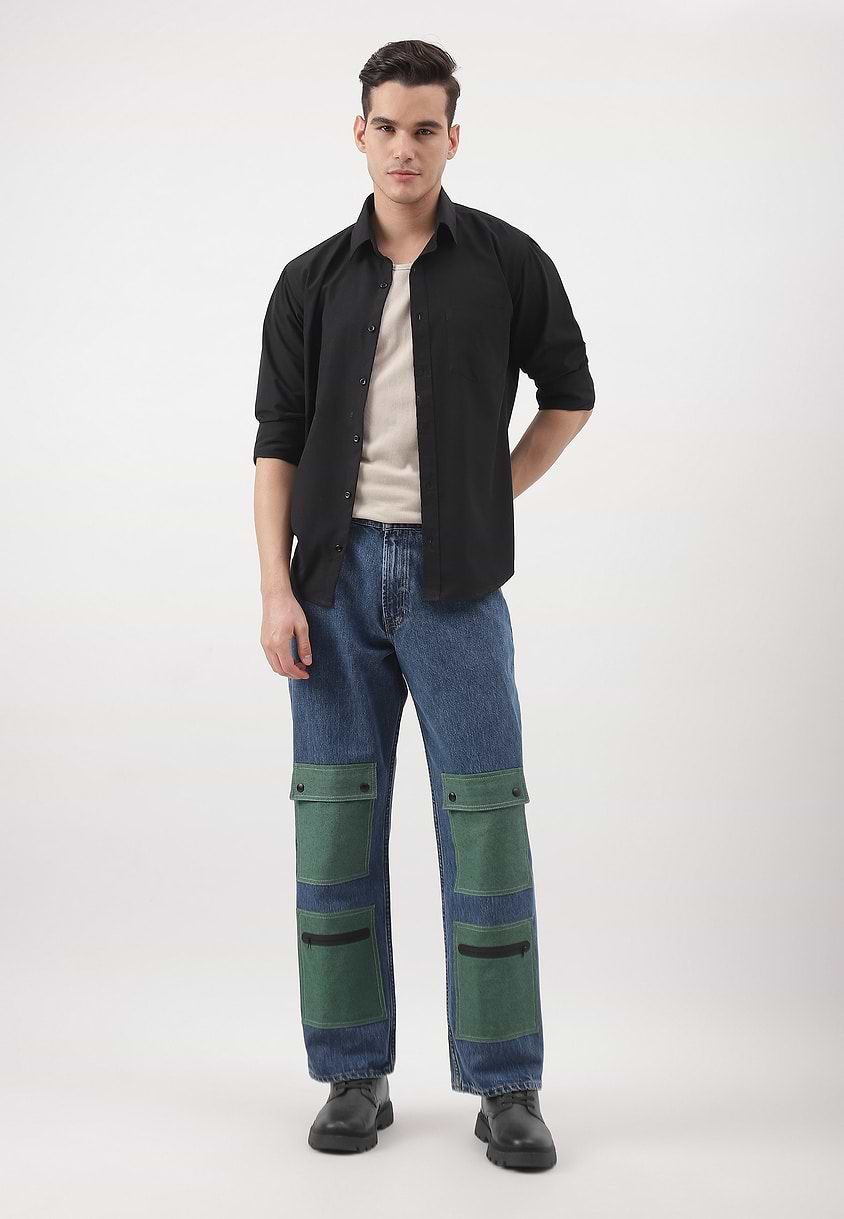 Re.Street Multi-pocket | Dark Indigo High Rise Straight Jeans