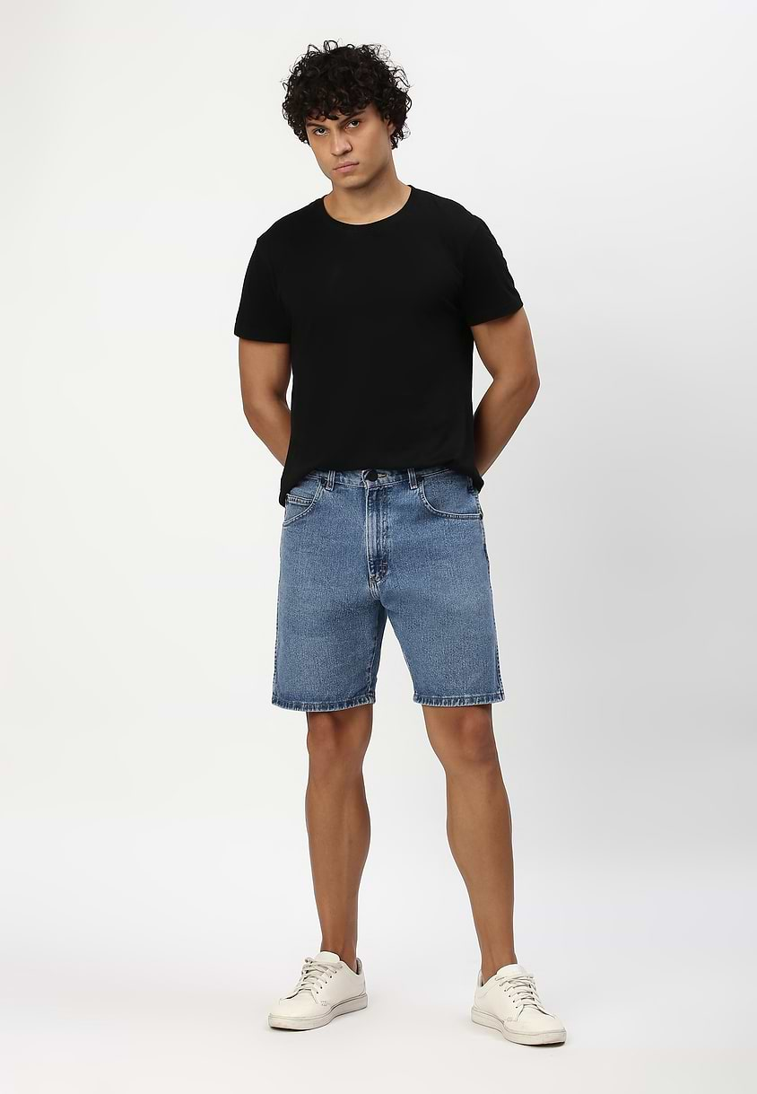 Re.Street Rebel | Mid Indigo High Rise Bermuda Shorts