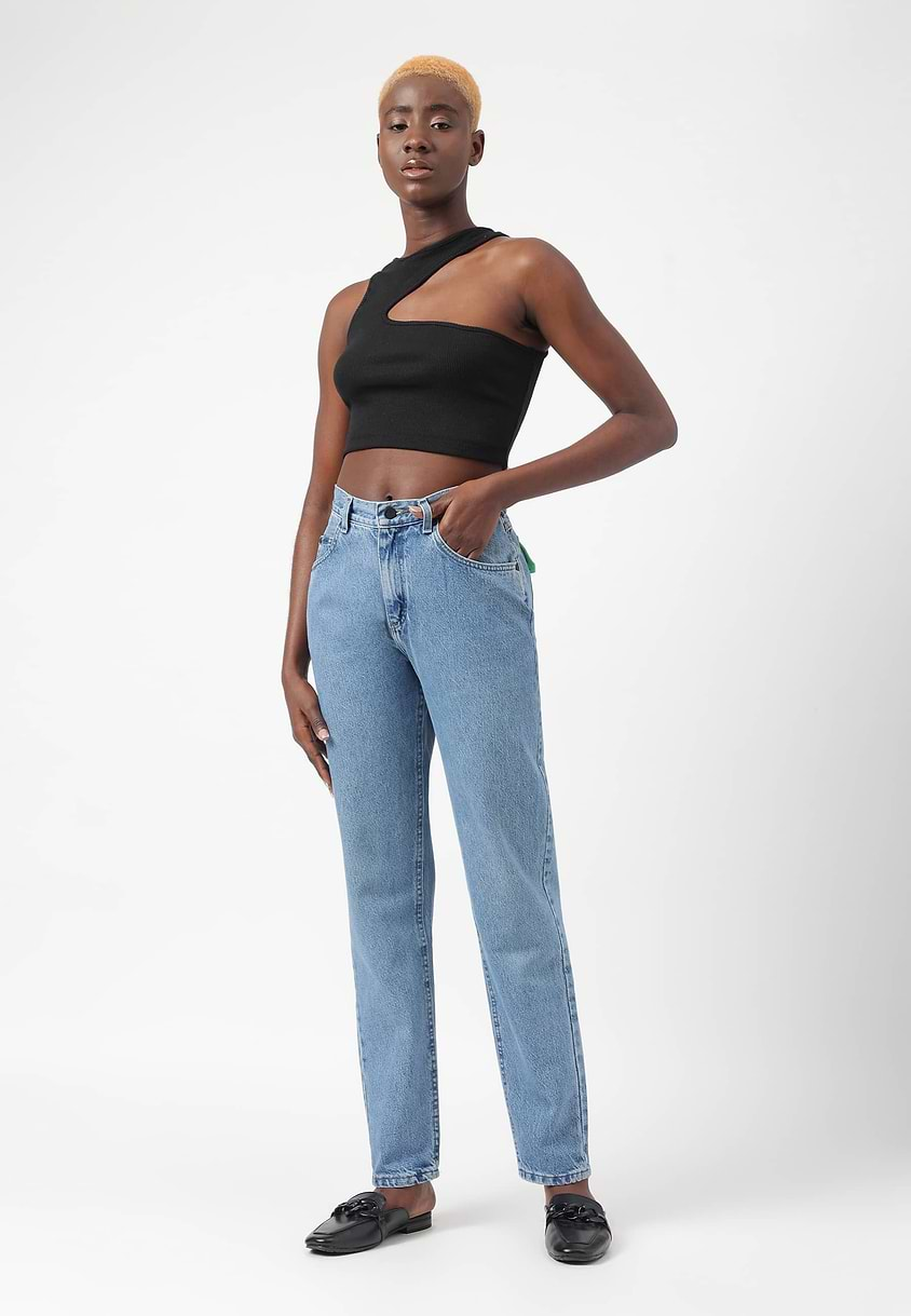 Re.Street Rebel | Mid Indigo High Rise Regular Mom Fit Jeans