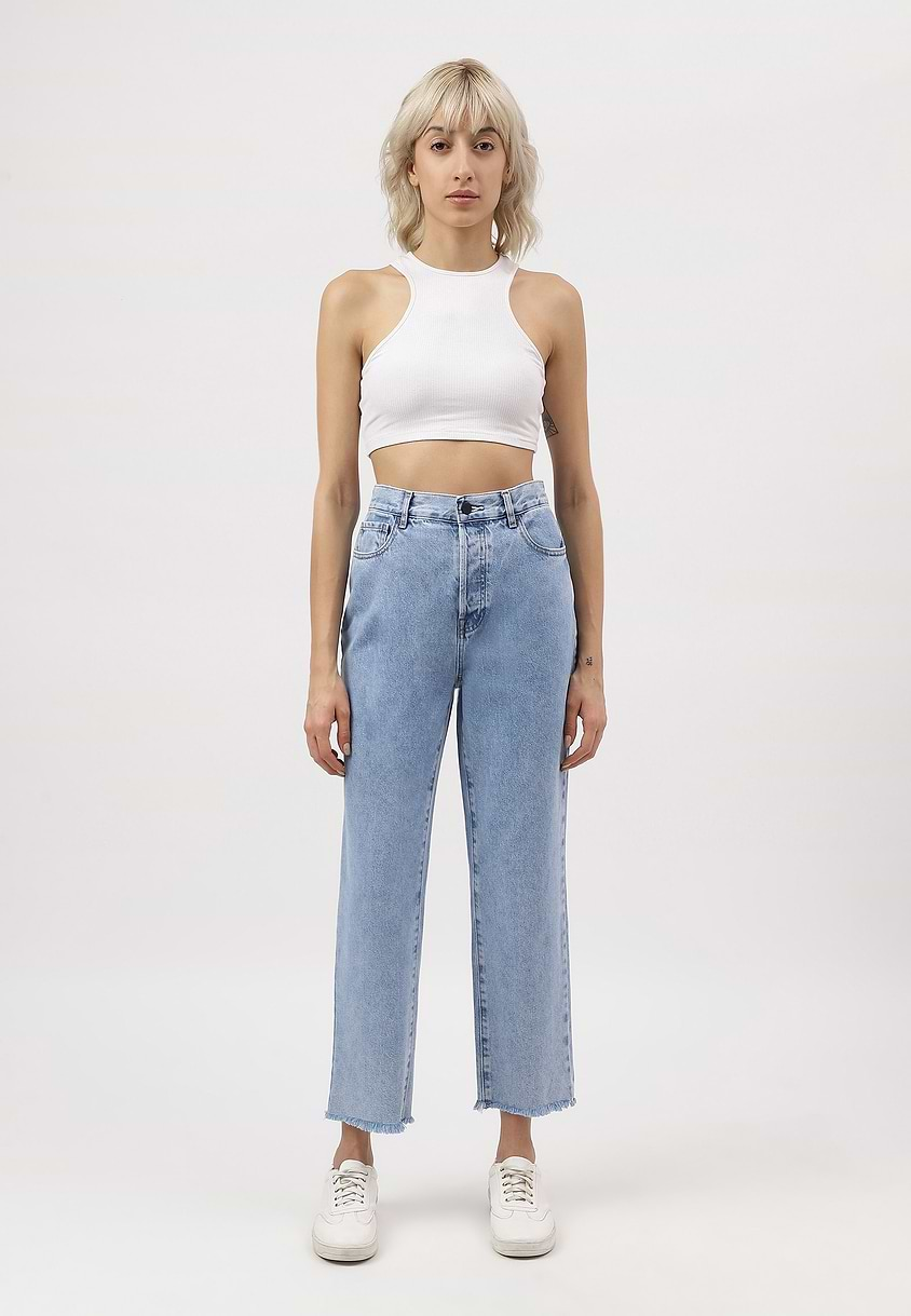 Re.Street Rebel | Light Indigo High Rise Cropped Slim Jeans