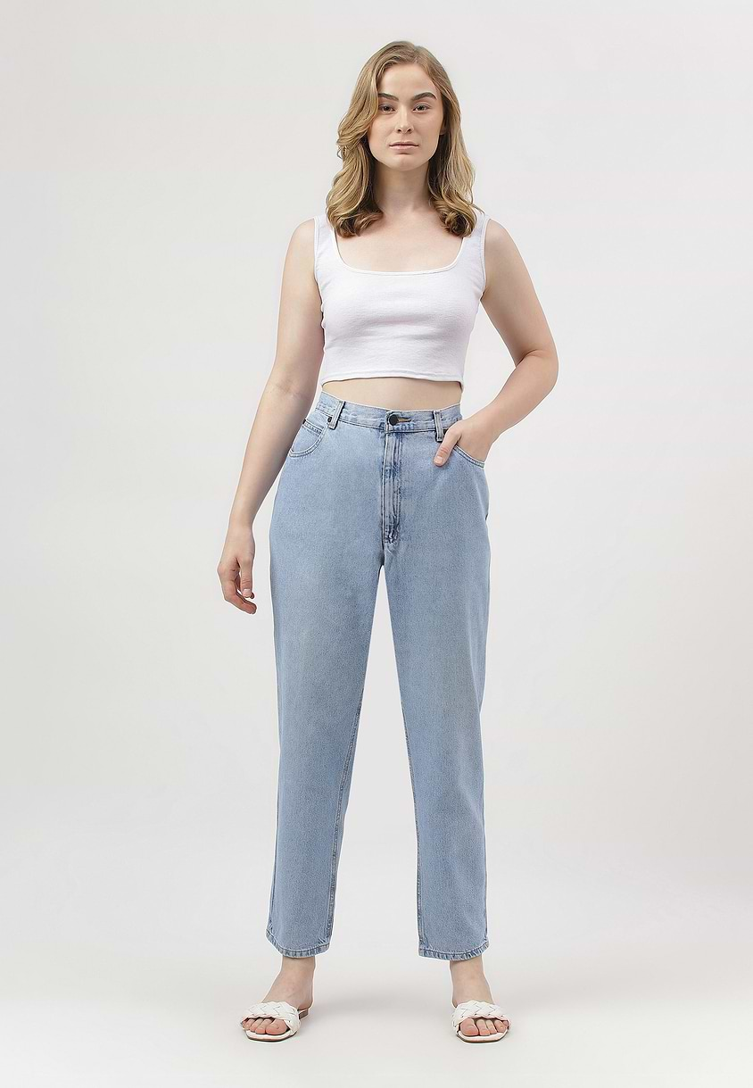 Re.Street Rebel | Light Indigo High Rise Cropped Slim Jeans