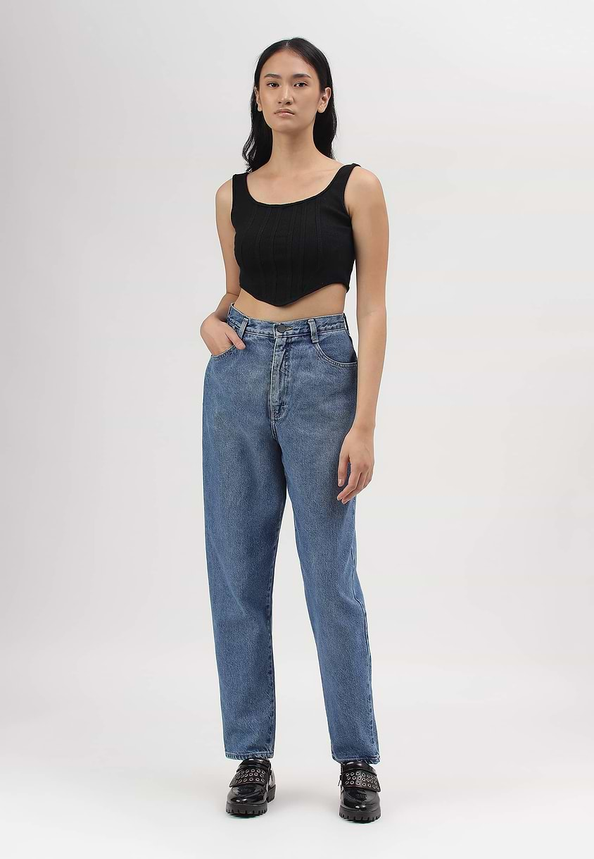 Re.Street Rebel | Mid Indigo High Rise Regular Slim Jeans