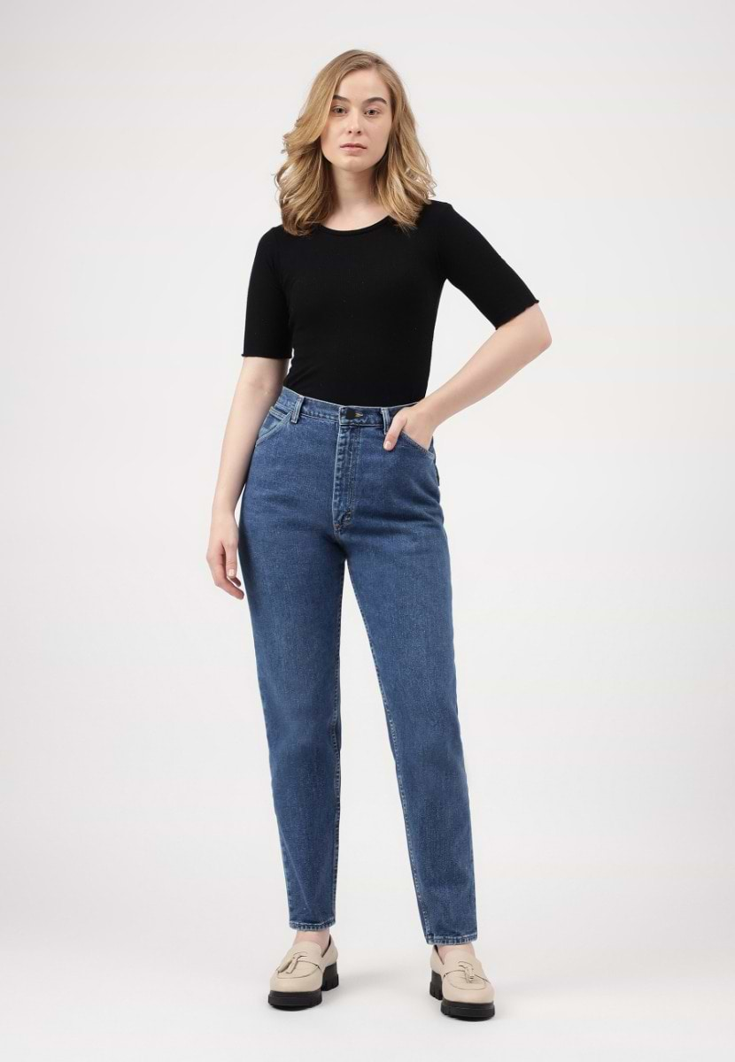 Re.Street Rebel | Dark Indigo High Rise Regular Mom Fit Jeans