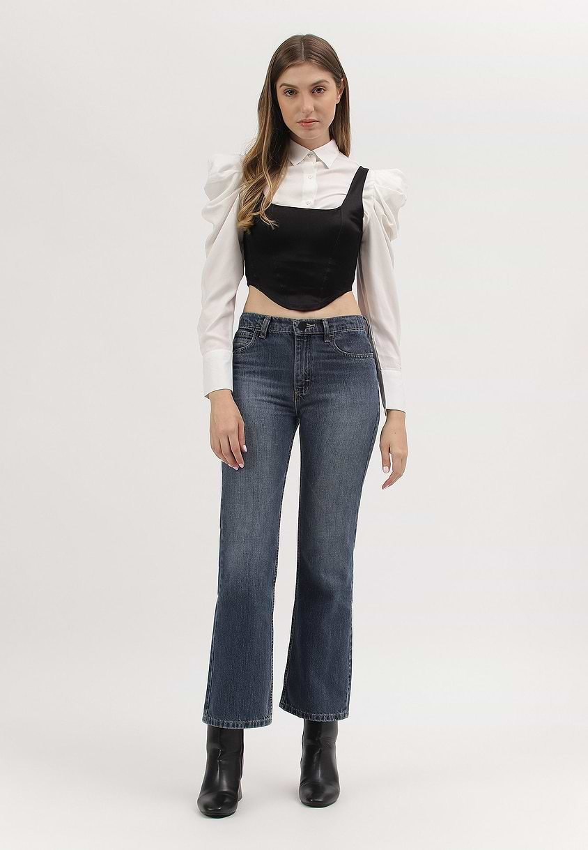 Re.Street Rebel | Dark Indigo High Rise Cropped Straight Jeans