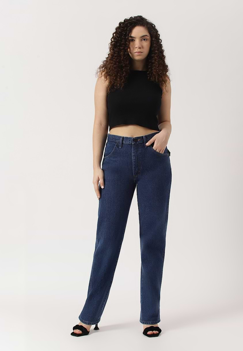 Re.Street Rebel | Dark Indigo High Rise Regular Straight Jeans