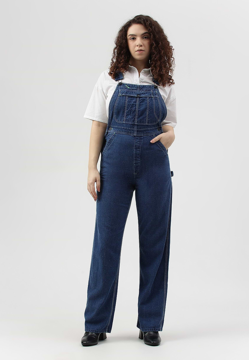 Re.Street Rebel | Mid Indigo Regular Straight Dungaree