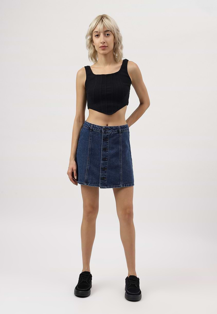 Re.Street Rebel | Dark Indigo Mini Regular Skirt