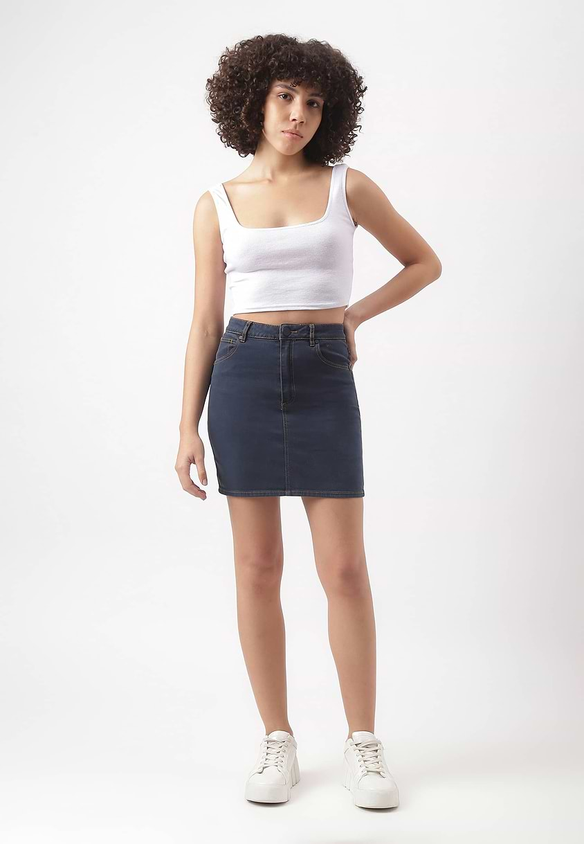 Re.Street Rebel | Dark Indigo Mini Regular Skirt