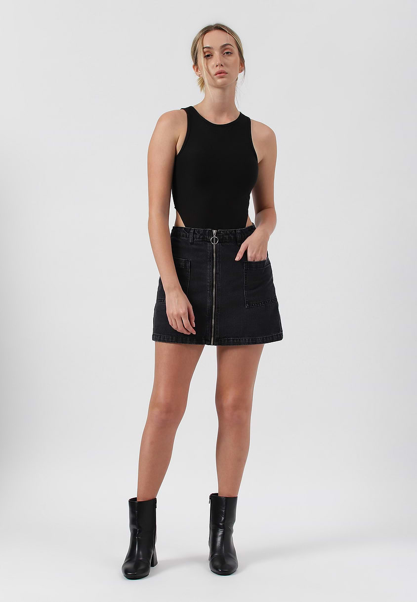 Re.Street Rebel | Black Mini Pencil Skirt