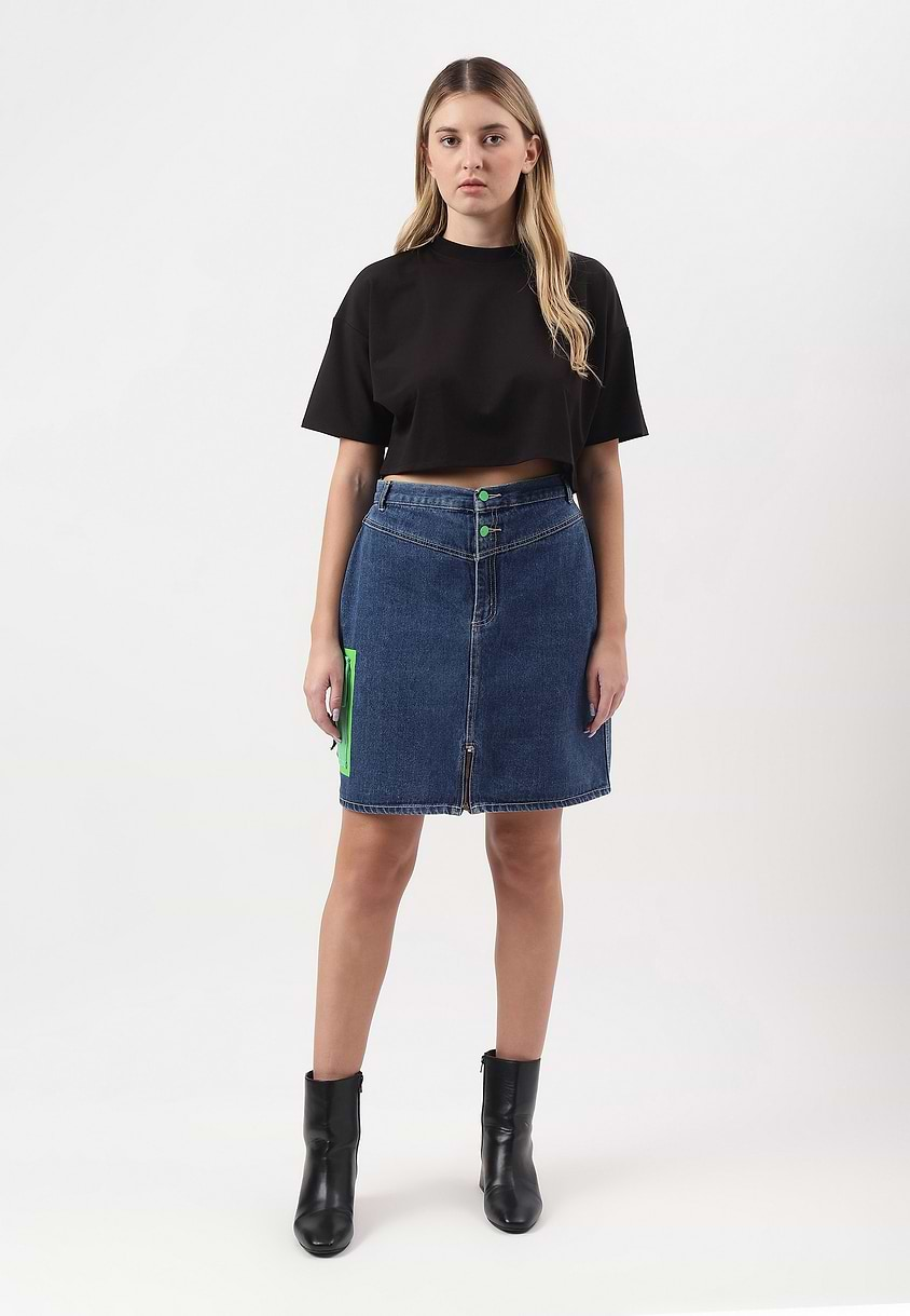 Re.Street Siren | Dark Indigo Mini Regular Skirt