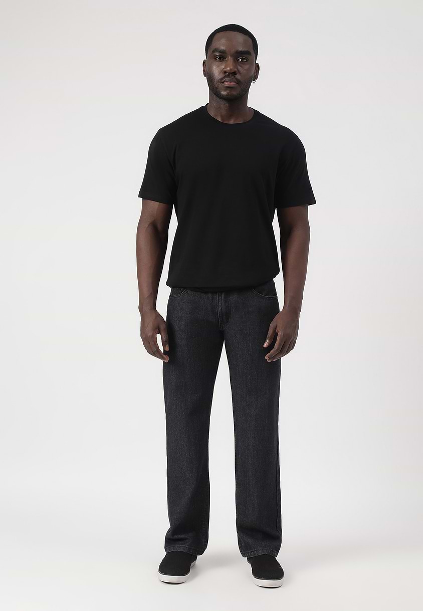 UnExcess Pledge | Black Mid Rise Straight Jeans
